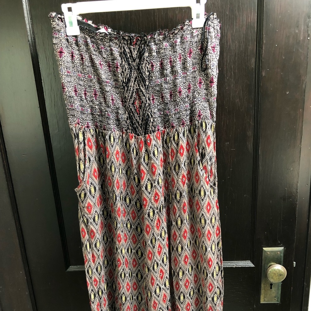 Strapless romper